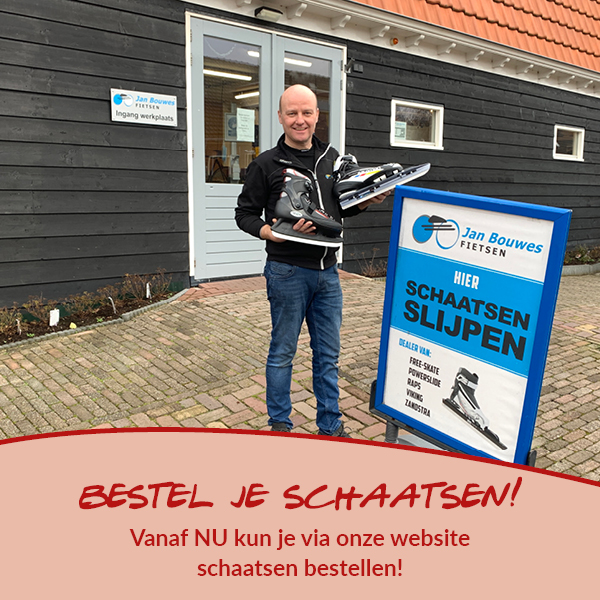 je kunt nu schaatsen bestellen bij jan bouwes fietsen