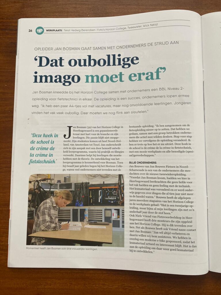 artikel magazine Tweewieler juni 2021 pagina 1