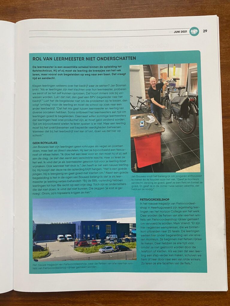 artikel magazine Tweewieler juni 2021 pagina 2